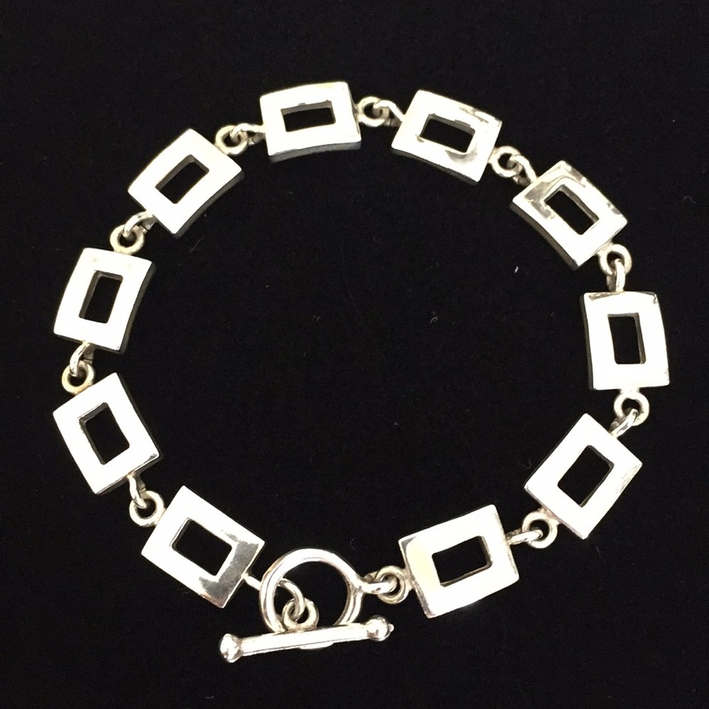 Sterling Silver Bracelet w/Toggle Clasp